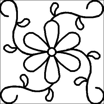 (image for) Bonnies Flower Small Block-L02419*